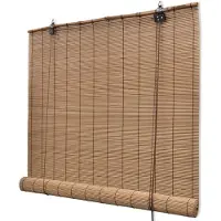 vidaXL Rullegardiner brun bambus 150 x 220 cm