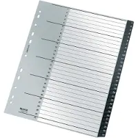 Leitz Recycle - Inndeler - 31 deler - fortrykt: 1-31 - extra wide - med fliker - svart