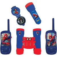Marvel Spiderman eventyr leksikon med walkie-talkies opptil 120m, kikkert og kompass (RPTW12SP)