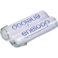 Panasonic eneloop Reihe F1x2 Batteripakke Celletal: 2 Batteristørrelse: R03 (AAA) Z-loddefane NiMH 2.4 V 750 mAh