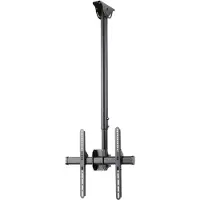 Hama - Monteringssett (sokkelplate, 2 støttearmer, 2 tilkoblingsstenger) - for flatpanel - stål - svart - skjermstørrelse: 32-65 - takmonterbar