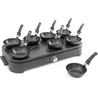 Fritel 142855, Benkeplate, Aluminium, Svart, Grå, Aluminium, 80 x 150 mm, 8 person(er)