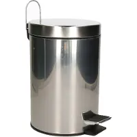 Basics Rustfritt Stål Søppelbøtte 3l