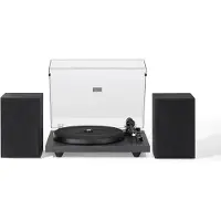 Crosley C62 Shelf System With Bluetooth Out Black