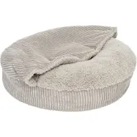 Zooplus Exclusive Flocke hundeseng - Erstatningstrekk Ø 65 cm, lysegrå