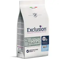 Exclusion Hydrolyzed Hypoallergenic Medium/Large Fisk & Maisstivelse - 2 x 12 kg