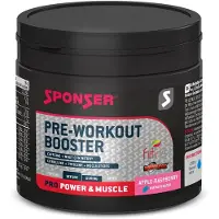 Sponser Sport Food Pre Workout Booster Energidrikk Bringebær Og Eple 256g