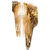 Slamp Aria design-vegglampe, gull