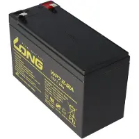 Long WP7.2-12A/F2 Blybatteri 12 V 7.2 Ah Blyfleece (B x H x T) 151 x 102 x 65 mm Fladstik 6,35 mm VDS-certifikation, Lav selvafladning, Vedligeholdelsesfri