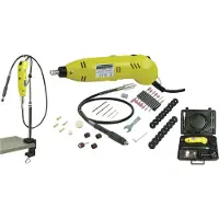 BRÜDER MANNESMANN M92571, Rettsliper, Sort, Gult, 30000 RPM, 8000 RPM, AC, 130 W