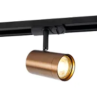 QAZQA Moderne 1-fase skinnespotlight mørk bronse - Iconic Jeana