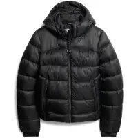 Superdry for woman. W5011590A Sports quilted jacket Sports black (M), Casual, Sustainable, Recycled nylon