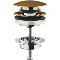 GROHE Push up bundventil - Brushed Cool Sunrise afløbsganiture 65807GN0