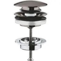 GROHE Push up bundventil - Hard Graphite afløbsganiture 65807A00