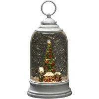 Konstsmide 4292-200 LED-Laterne Julemarked Varmhvid LED (RGB) Hvid Fyldt med vand, Timer