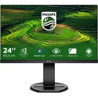 Philips B Line 241B8QJEB - LED-skjerm - 24" (23.8" synlig) - 1920 x 1080 Full HD (1080p) @ 75 Hz - IPS - 250 cd/m² - 1000:1 - 5 ms - HDMI, DVI-D, V...