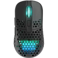 Xtrfy M42 - Mus - optisk - trådløs - 2.4 GHz - USB trådløs mottaker - svart