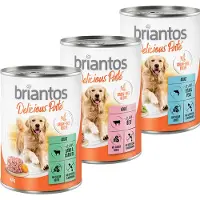 Briantos Økonomipakke Delicious Paté 24 x 400 g - Mix: Fisk, Lam & Storfe