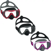 Bestway 22074 / 23, Voksen, Halv ansiktsmaske, Fridykking, Herdet glass, Silikon, Ulike farger