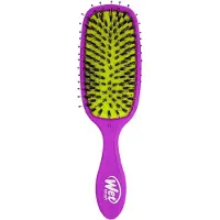 The Wet Brush Wetbrush Shine Enhancer Hairbrush with Natural Boar Bristles Eco-Friendly Purple