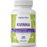 Alpha Plus Vitaminer og mineraler Kvinna 100 kapsler
