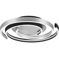 TRIO LED-taklampe Caya, dimbar, aluminium