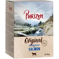 Purizon Adult 6 x 70 g - kornfri - Kyllingfilet med laks