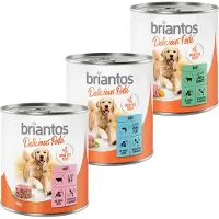 Briantos Delicious Paté 24 x 800 g - Mix: Fisk, Lam & Storfe