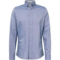 Gant for man. 3000202 Slim Fit Oxford Shirt blue (M), Casual, Cotton, Classic, Long sleeve