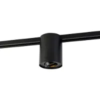 QAZQA Moderne 1-fase skinnespot svart - Iconic Rondoo Up