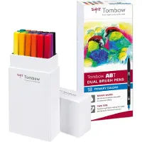 Tombow Marker ABT Dual Brush 18P-1 primærfarver (18 stk.)