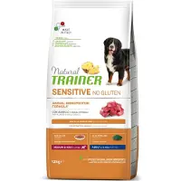 Trainer Natural Sensitive No Gluten Adult Medium/Maxi med Lam - 12 kg