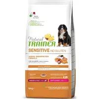Trainer Natural Sensitive No Gluten Puppy & Junior Medium/Maxi med laks - 12 kg