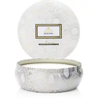 Voluspa 3-Wick Candle Decorative Tin Mokara 340g