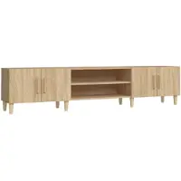 vidaXL TV-benk sonoma eik 180x31,5x40 cm konstruert tre