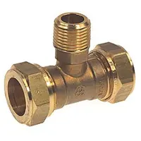 Vsh Fabrieken VSH kompresjonstee-nippel 15 mm X 1/2 X 15 mm