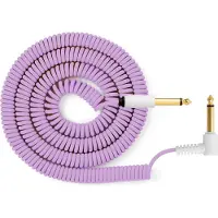 MyVolts Candycords 6.35mm Straight-Angled Coiled Cable 100cm Purple
