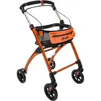 Seniorshop Jaguar innendørs rullator - Oransje