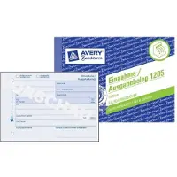 Avery Zweckform - Inntekts/utgifts-kupong - 50 ark - A6 (105 x 148 mm) - landskap
