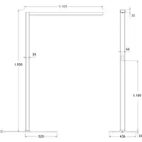 Brumberg LED-gulvlampe Bevon mikroprisme direkte/indirekte