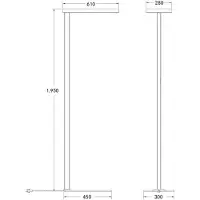 Brumberg Adrea LED-gulvlampe mikroprismatisk