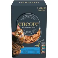 Encore Økonomipakke Cat Gravy Pouch Mix 20 x 50 g - Fiskeutvalg (3 varianter)
