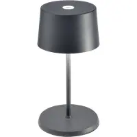 Zafferano Olivia mini 3K bordlampe grå