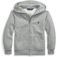Ralph Lauren Cardigan m. Hette - Grå Melert - - 3 år (98) - Cardigan