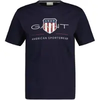 Gant for man. 2003199 Archive Shield T-shirt navy (S), Casual, Cotton, Short sleeve, Sustainable