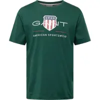 Gant for man. 2003199 Archive Shield T-shirt green (L), Casual, Cotton, Short sleeve, Sustainable
