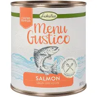 Lukullus Økonomipakke "Menu Gustico" 12 x 800 g - Laks med gulrot, lusern og spinat