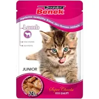 Benek Økonomipakke Super Super Chunks Kitten 48 x 100 g - Lam i saus