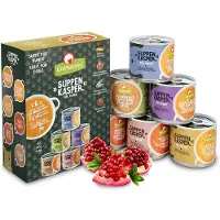 Granatapet -suppepakke med smaksprøver - 6 x 140 g