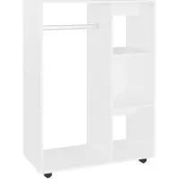 vidaXL Garderobe hvit 80x40x110 cm sponplate